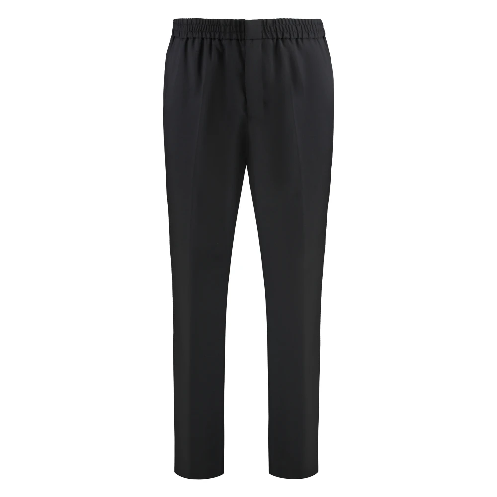 Ami Paris Uomo Nero - Pantaloni In Lana Vergine - Trousers - M