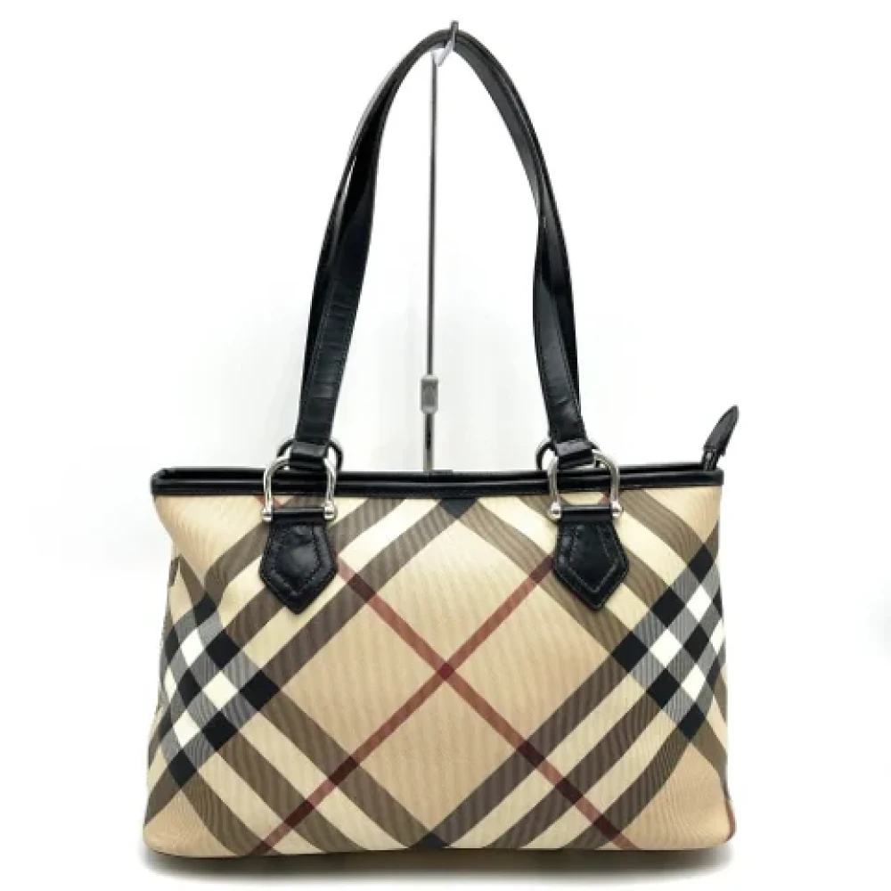 Burberry Vintage Pre-owned Fabric totes Beige Dames