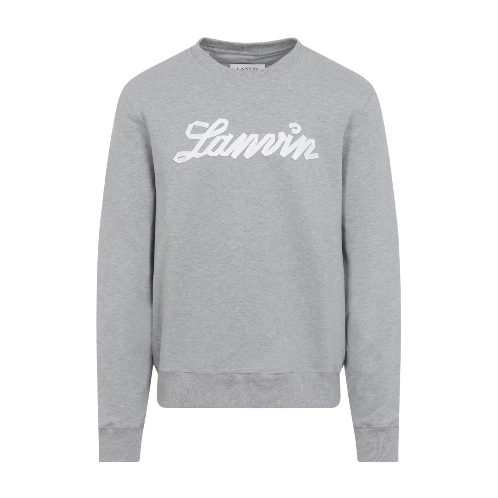 Lanvin Gray Ribbon Sweatshirt - Male - Sweatshirts - S - Sweatshirts & Hoodies