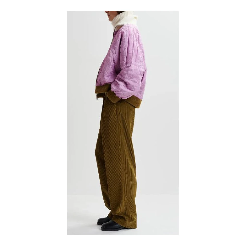 Essentiel Antwerp Omkeerbare Oversized Hart Gewatteerde Jas Multicolor Dames