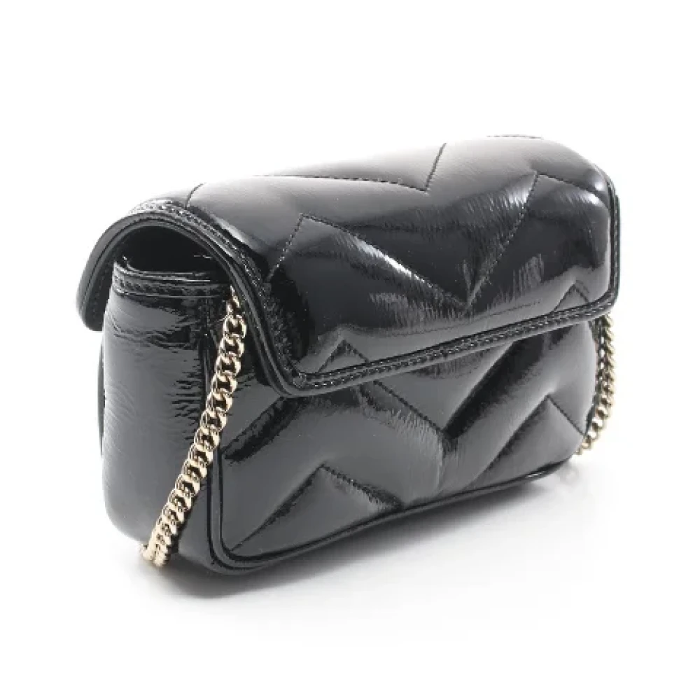Gucci Vintage Pre-owned Leather crossbody-bags Black Dames
