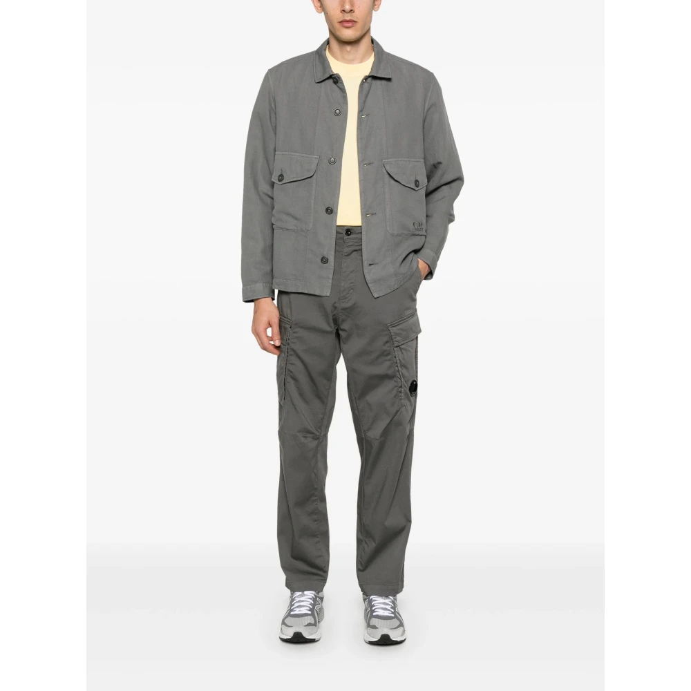 C.P. Company Grijze Casual Broek Gray Heren