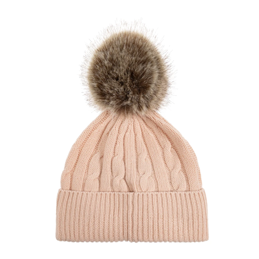 Moncler Muts met Pom-pom Pink Dames
