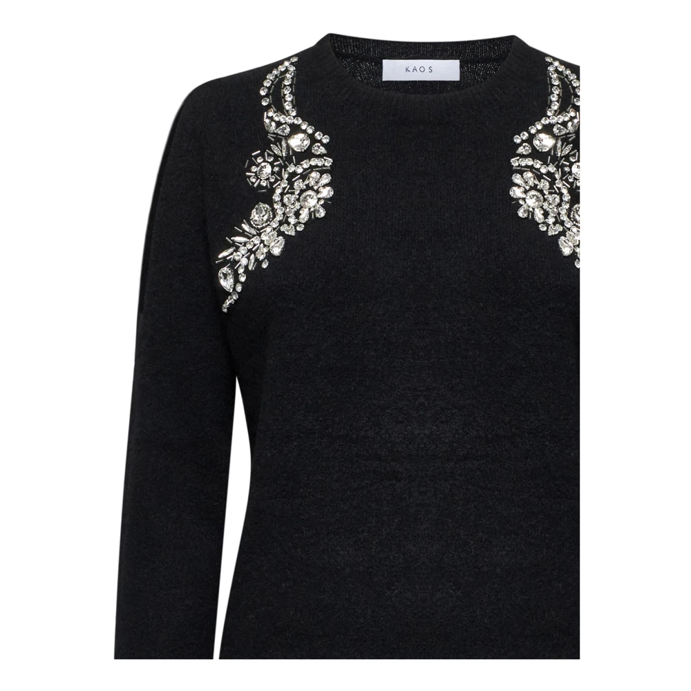 Kaos Zwarte Sweaters Collectie Black Dames