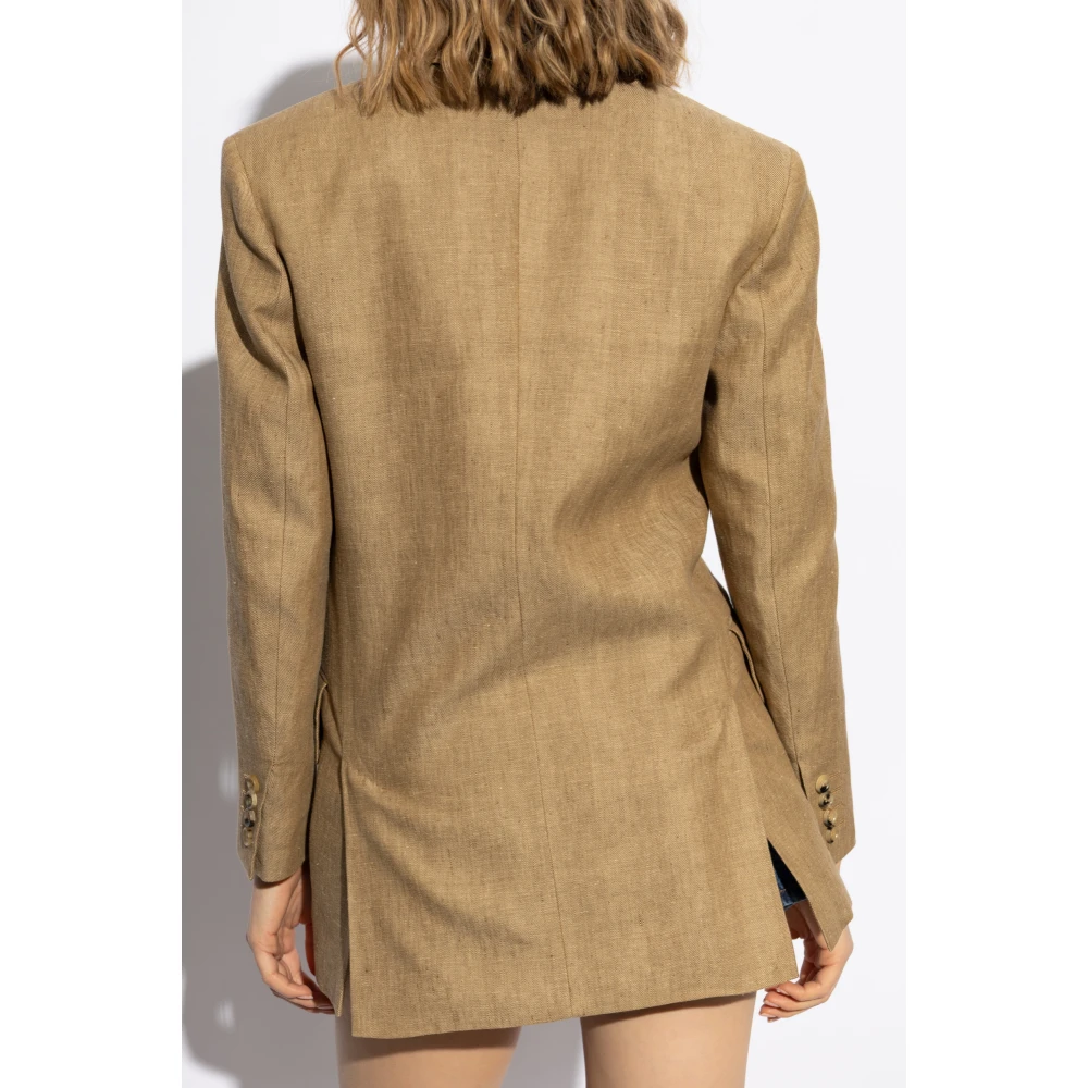 Max Mara Dubbelrijige blazer Gerla Brown Dames