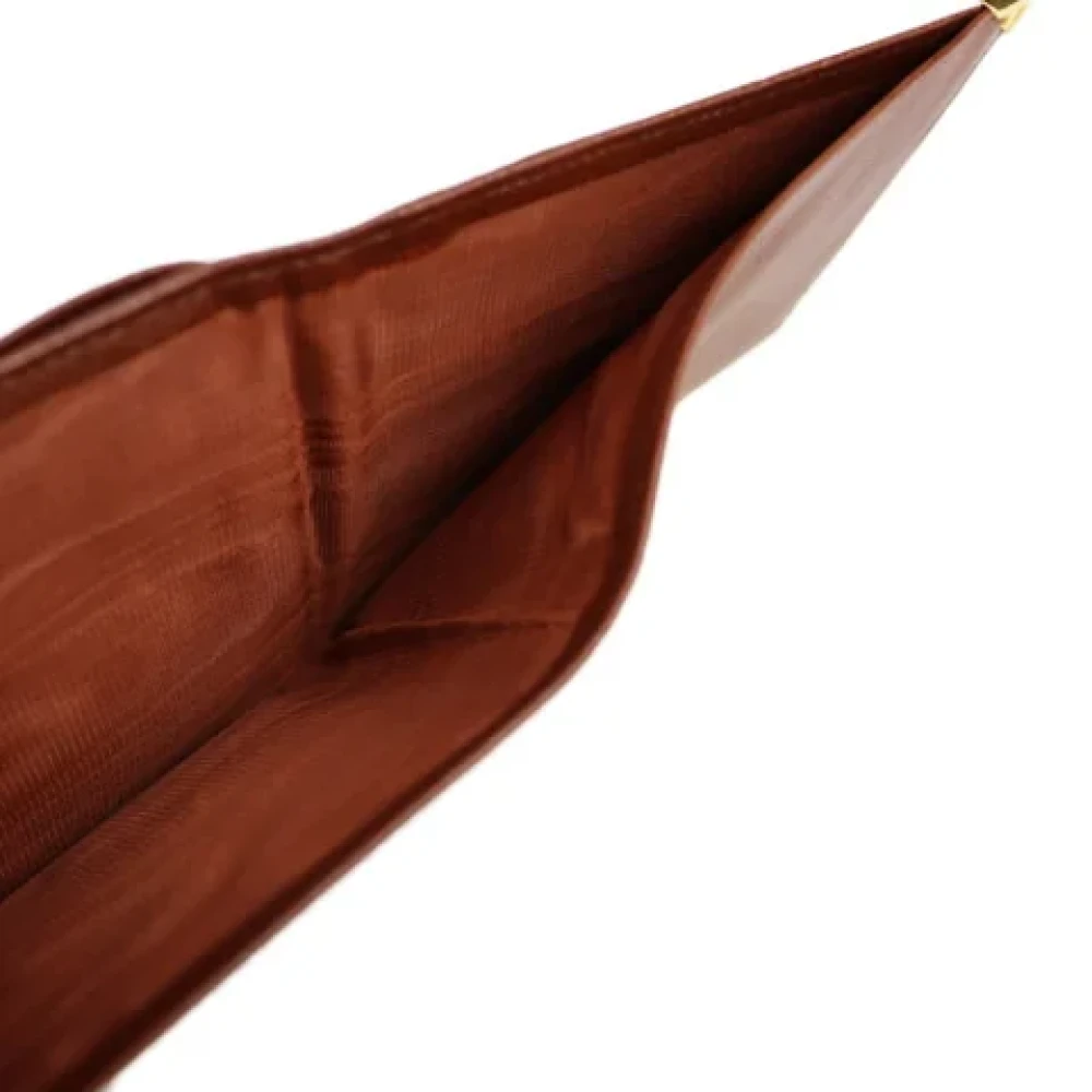 Salvatore Ferragamo Pre-owned Leather wallets Brown Dames