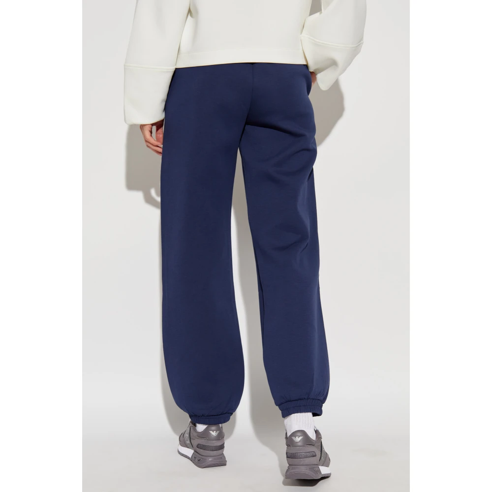Emporio Armani Trainingsbroek met zijstrepen Blue Dames