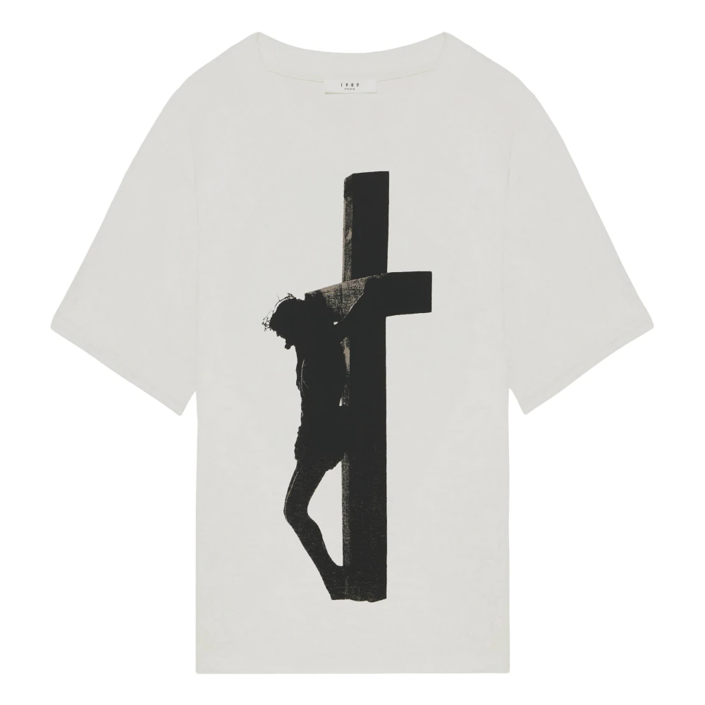 1989 Studio Korte mouwen ronde hals T-shirt White Heren