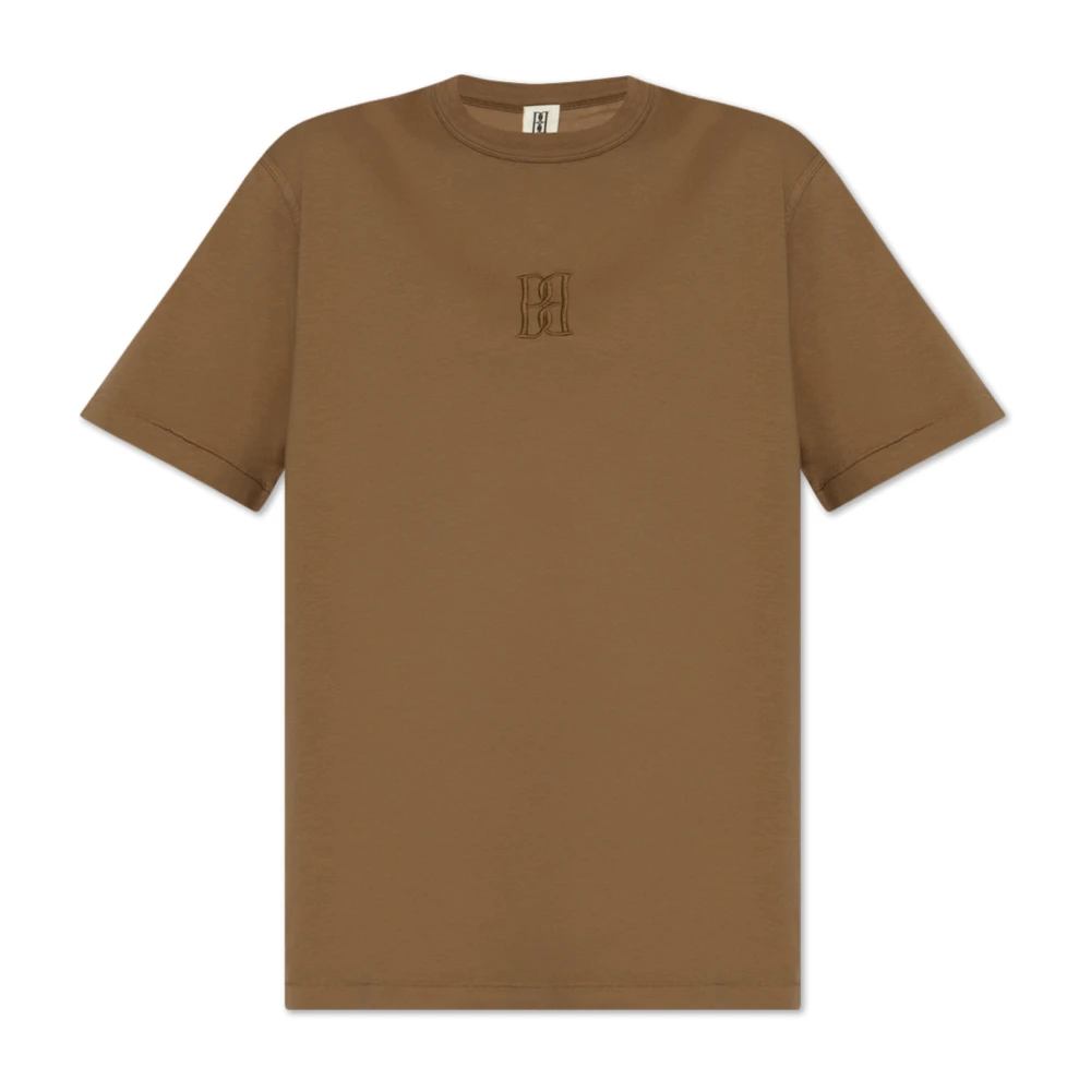 By Malene Birger T-shirt met Fayeh logo By Herenne Birger Brown Dames
