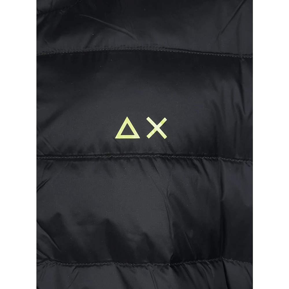 Sun68 Warme Hooded Donsjas Black Heren