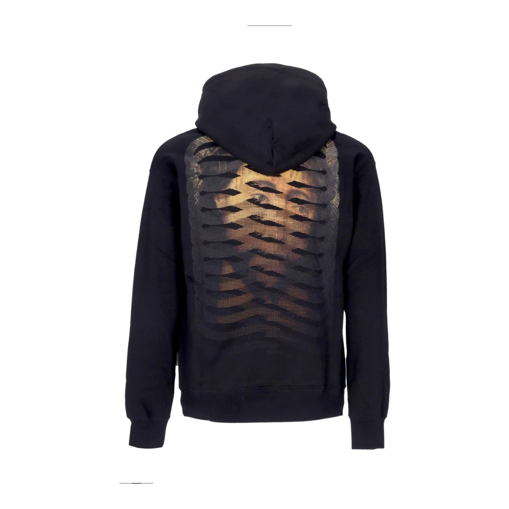 Propaganda Zwarte hoodie met ribstijl Black Heren