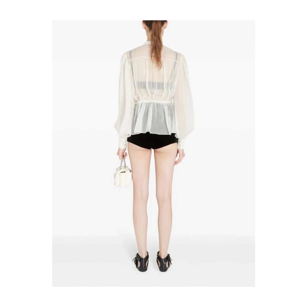 Giambattista Valli Ivoor Blouse met Stijl 1102 White Dames