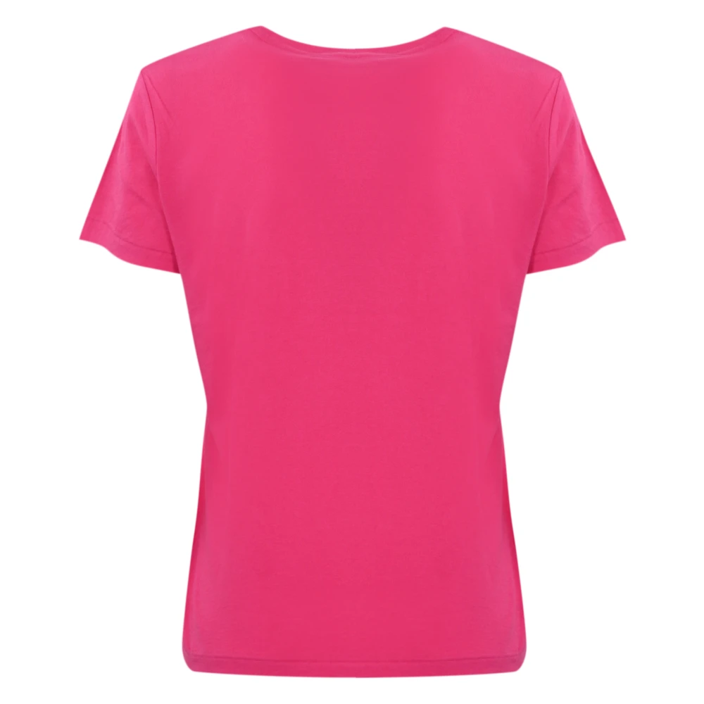 Polo Ralph Lauren Roze Logo Geborduurd Dames T-shirt Pink Dames