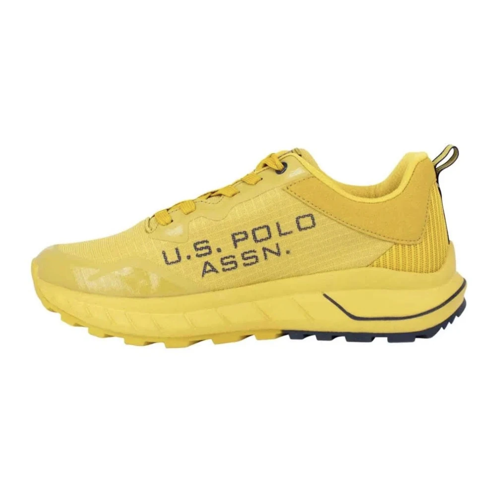 U.s. Polo Assn. Gele hardloopschoenen Seth001 van eco-leer mesh voor heren Yellow Heren