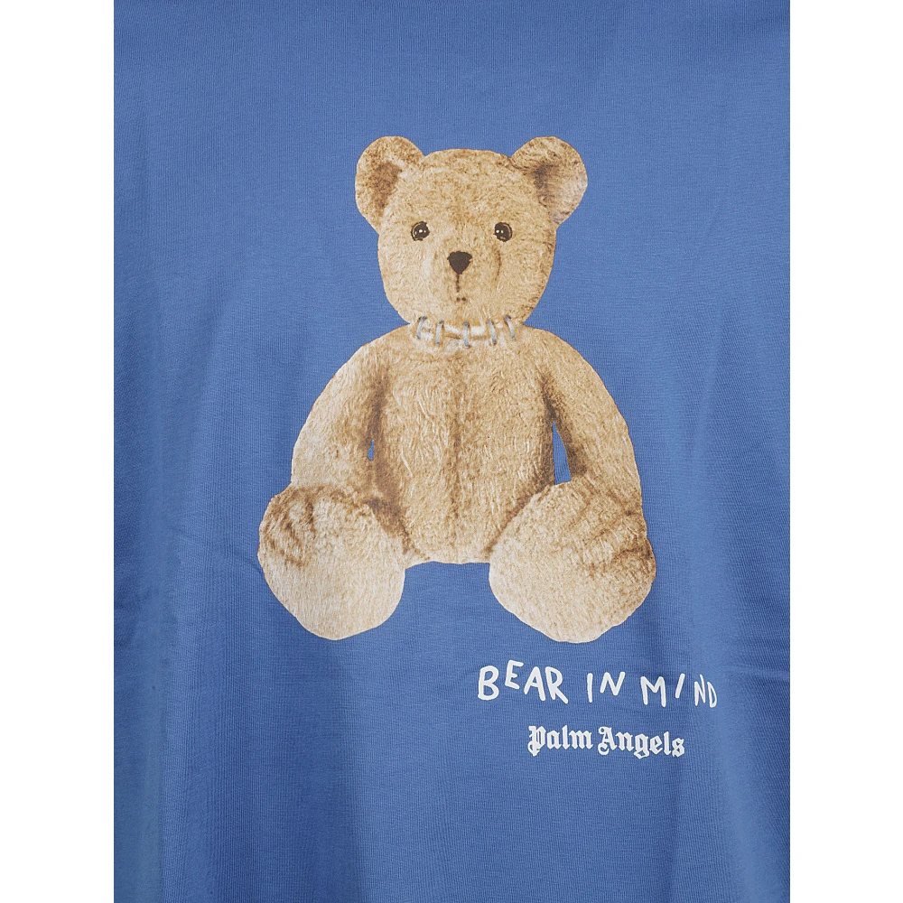 Palm Angels Stijlvolle T-shirts en Polos Denk eraan Blue Heren
