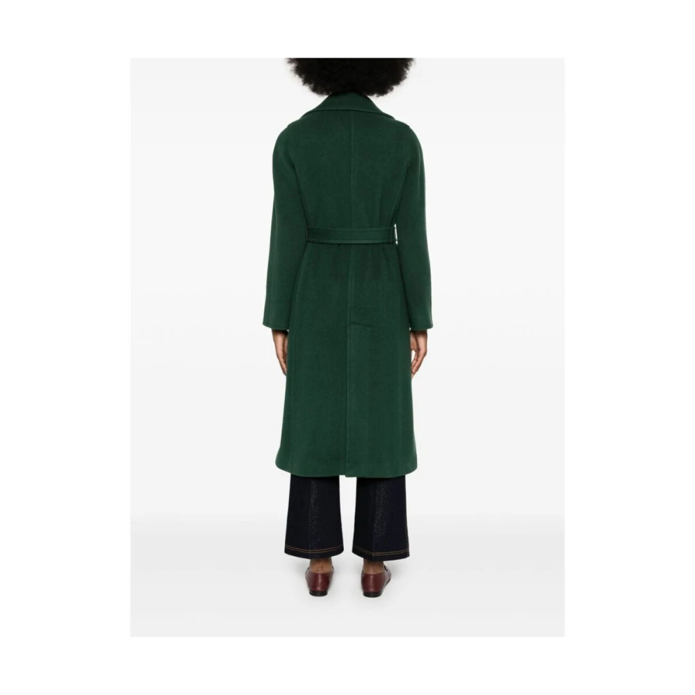 ETRO Bosgroene Wol-Kasjmier Jas Green Dames