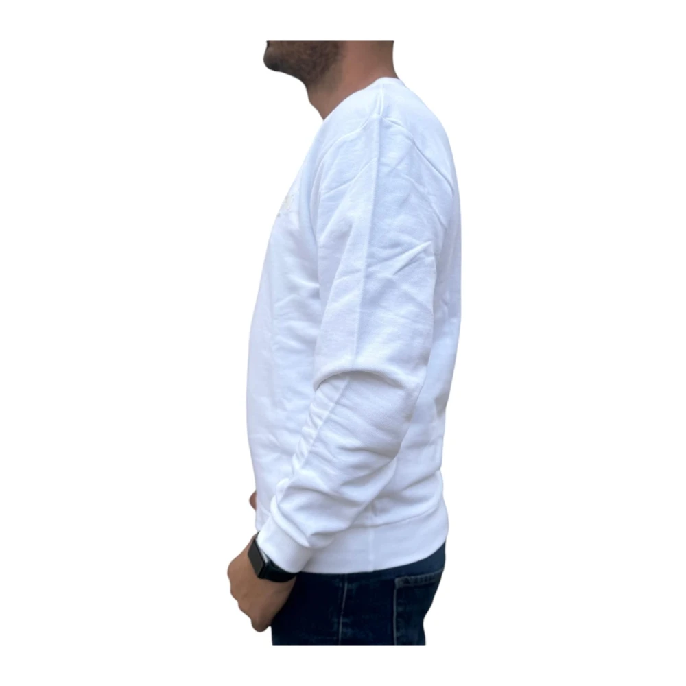 Moschino Katoenen trui White Heren