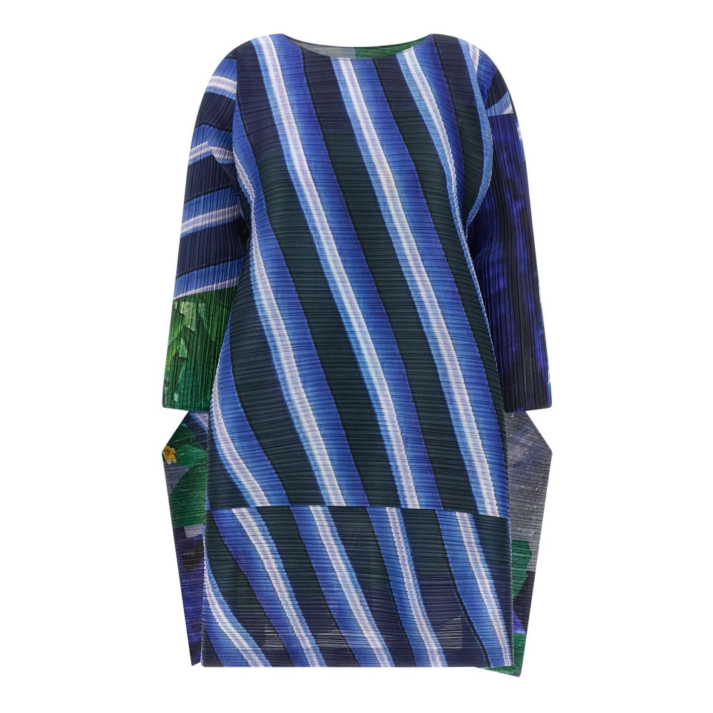 Issey Miyake Women's City Collage Pleated Midi Dress