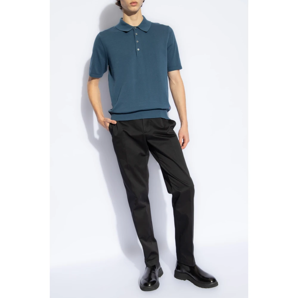 PS By Paul Smith Polo shirt met logo Blue Heren