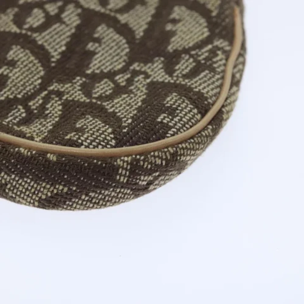 Dior Vintage Pre-owned Canvas clutches Brown Dames