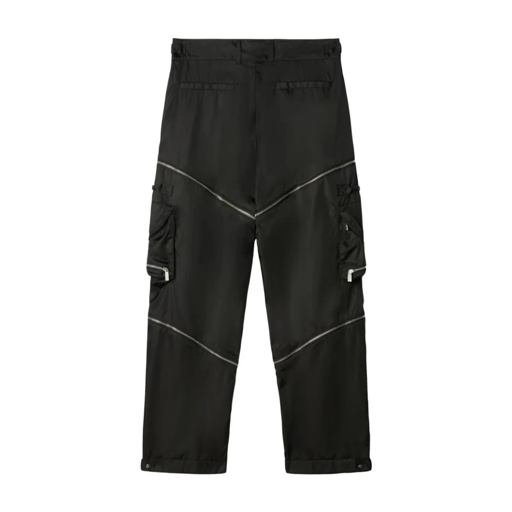 Off White Zwarte Slim Fit Broek Black Heren