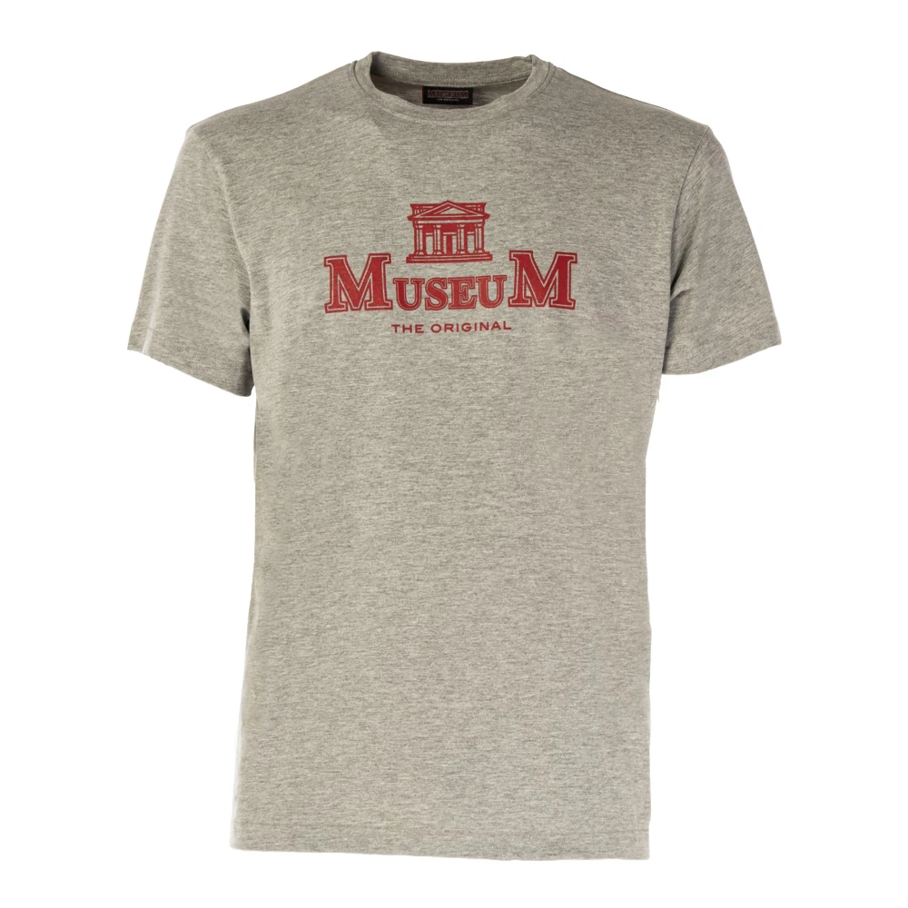 Museum Heren Erik Ronde Hals T-shirt Brown Heren