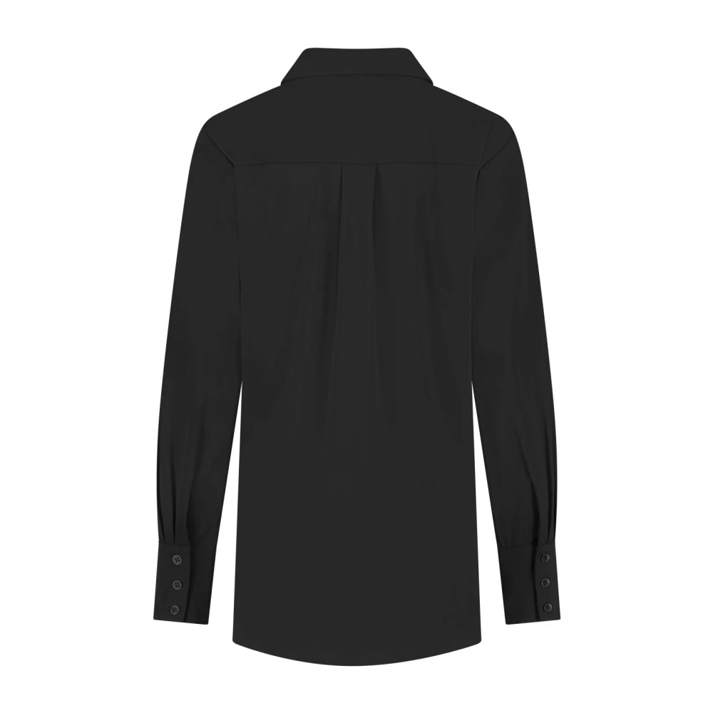 Lady Day Zwarte Brooklyn Blouse met Kraag Black Dames