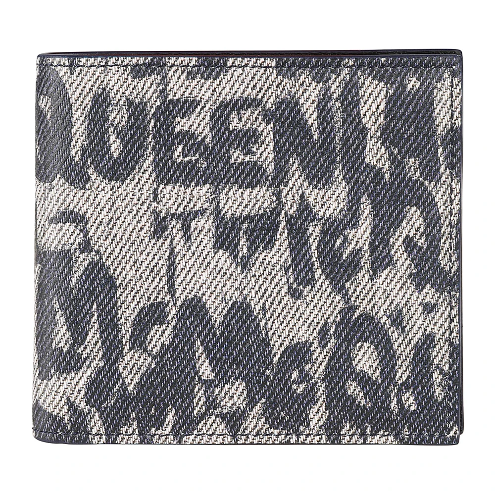 Alexander mcqueen Stijlvolle Billfold Portemonnees Blue Heren