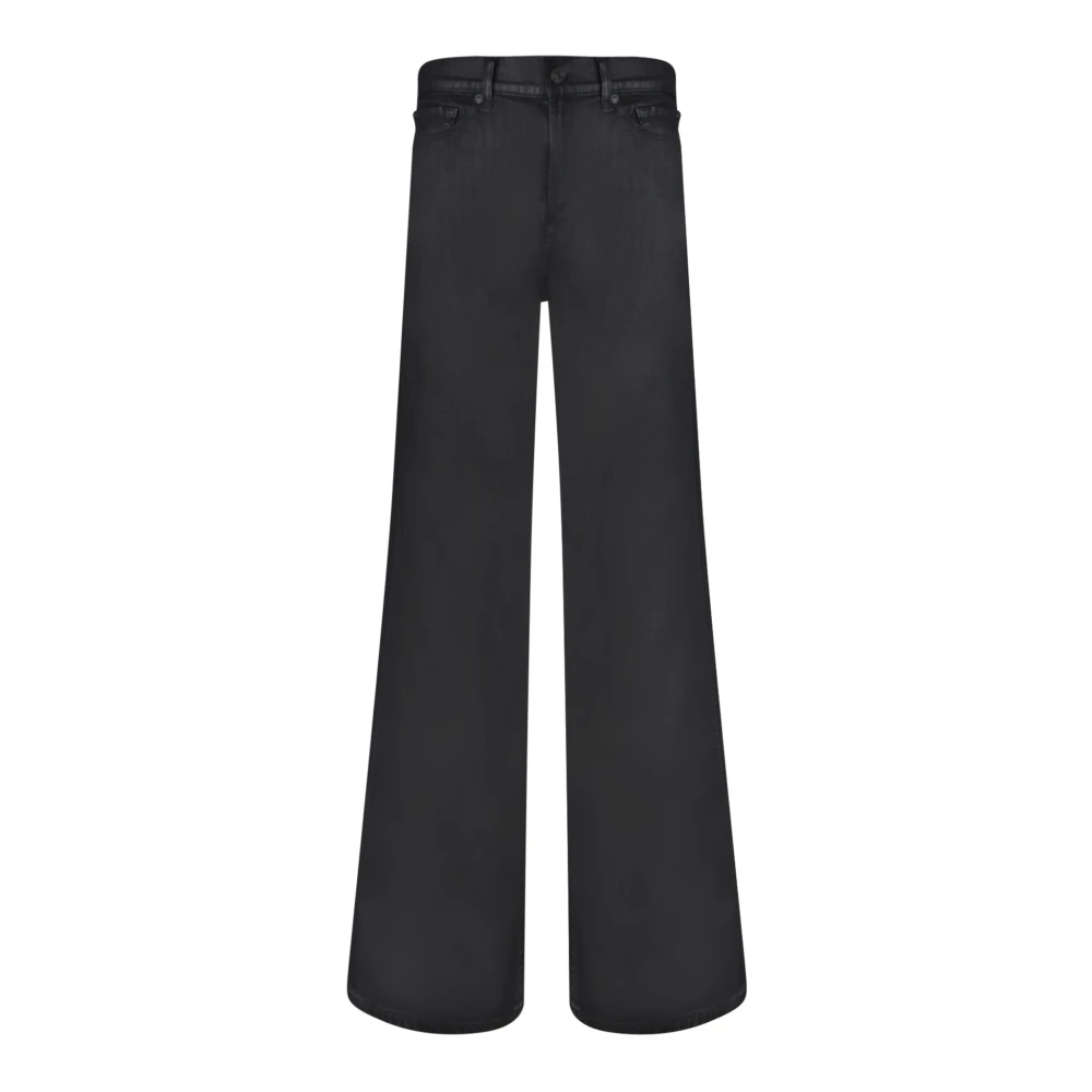7 For All Mankind Premium Denim Jeans met Elegante Details Black Dames