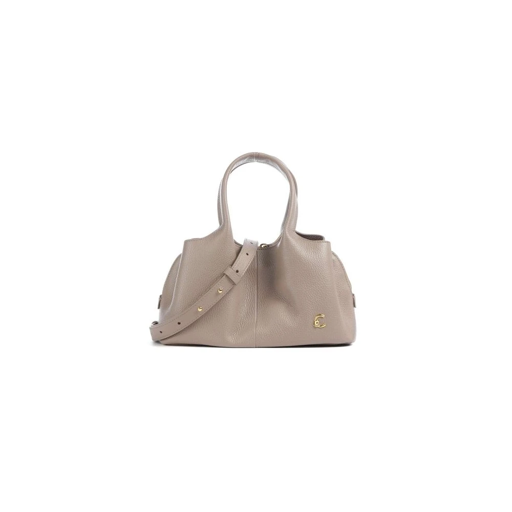 COCCINELLE handbag Nell Handbag Grained Leather Warm Taupe - Image 2