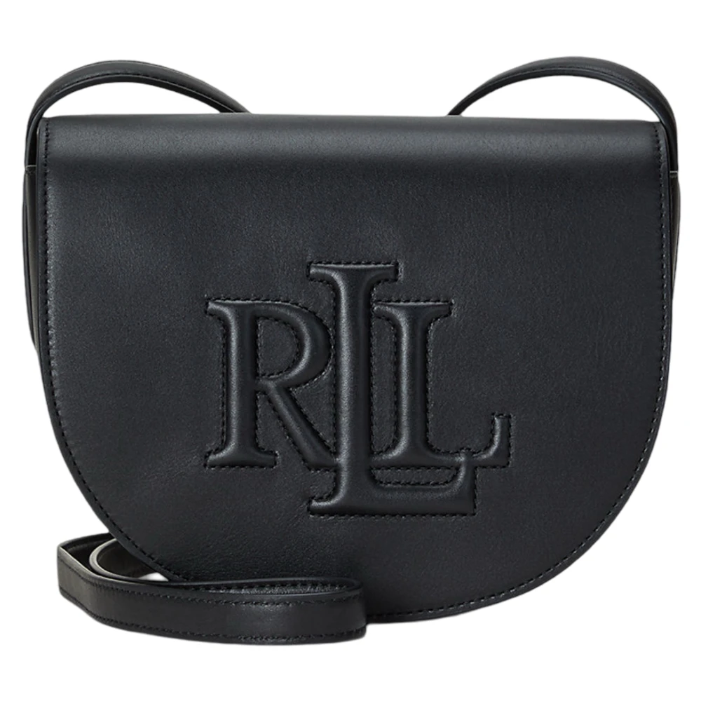 Ralph Lauren Medium Crossbody Tas met Iconisch Logo Black Dames