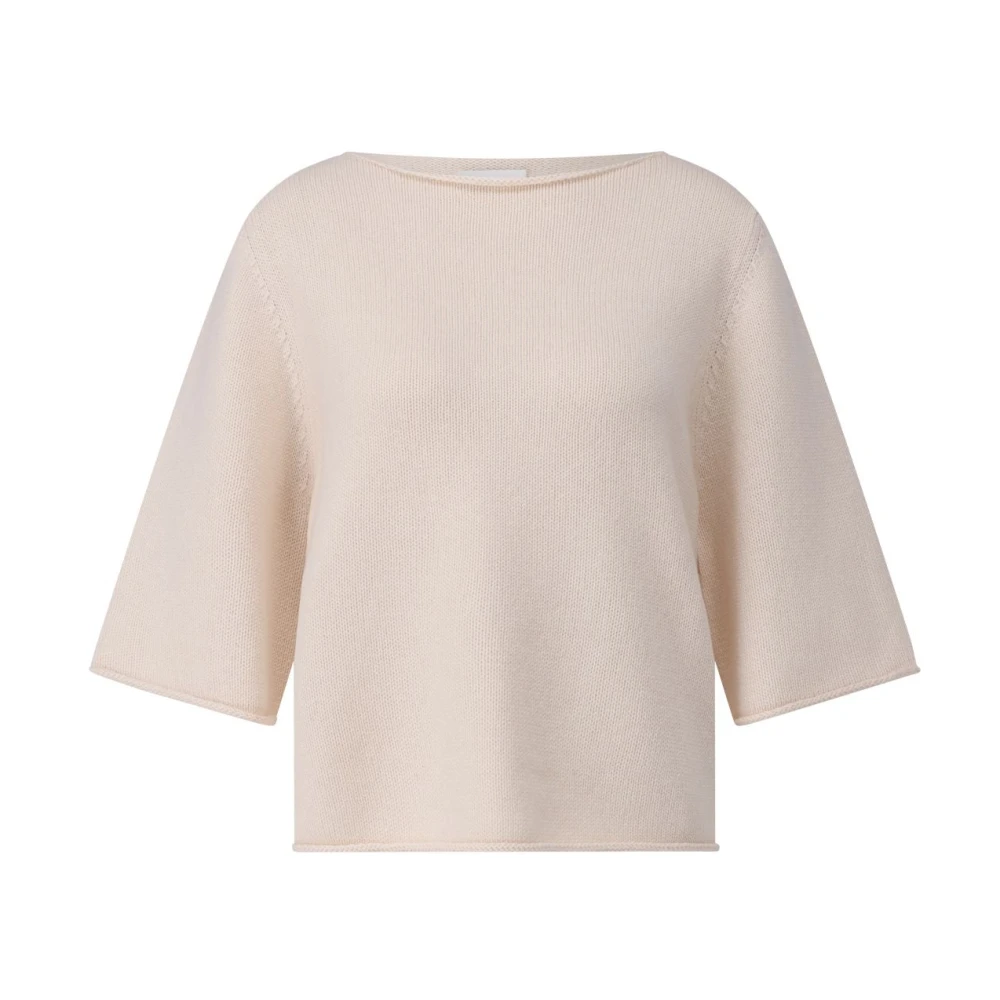 Allude Kasjmier 3 4 Mouw Pullover Beige Dames