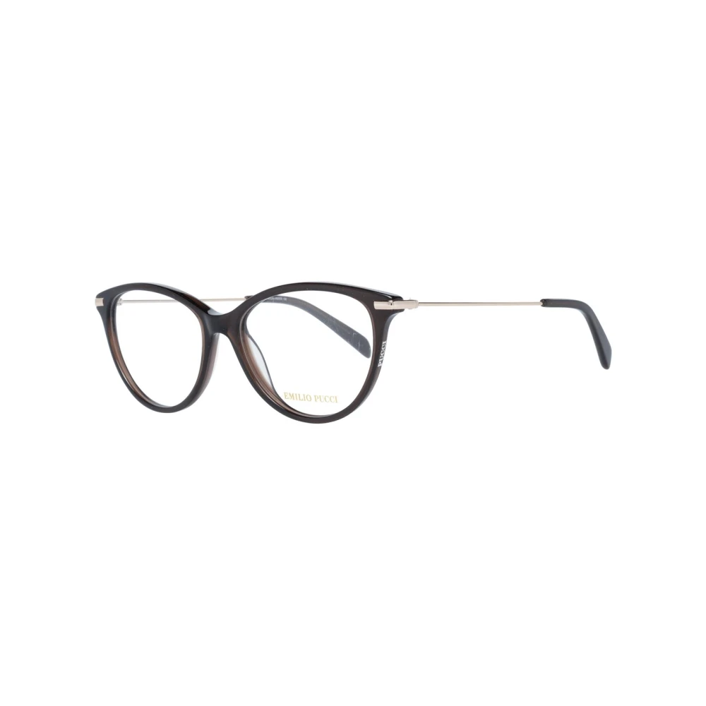 EMILIO PUCCI Bruine Cat Eye Spiegelende Optische Frames Brown Dames