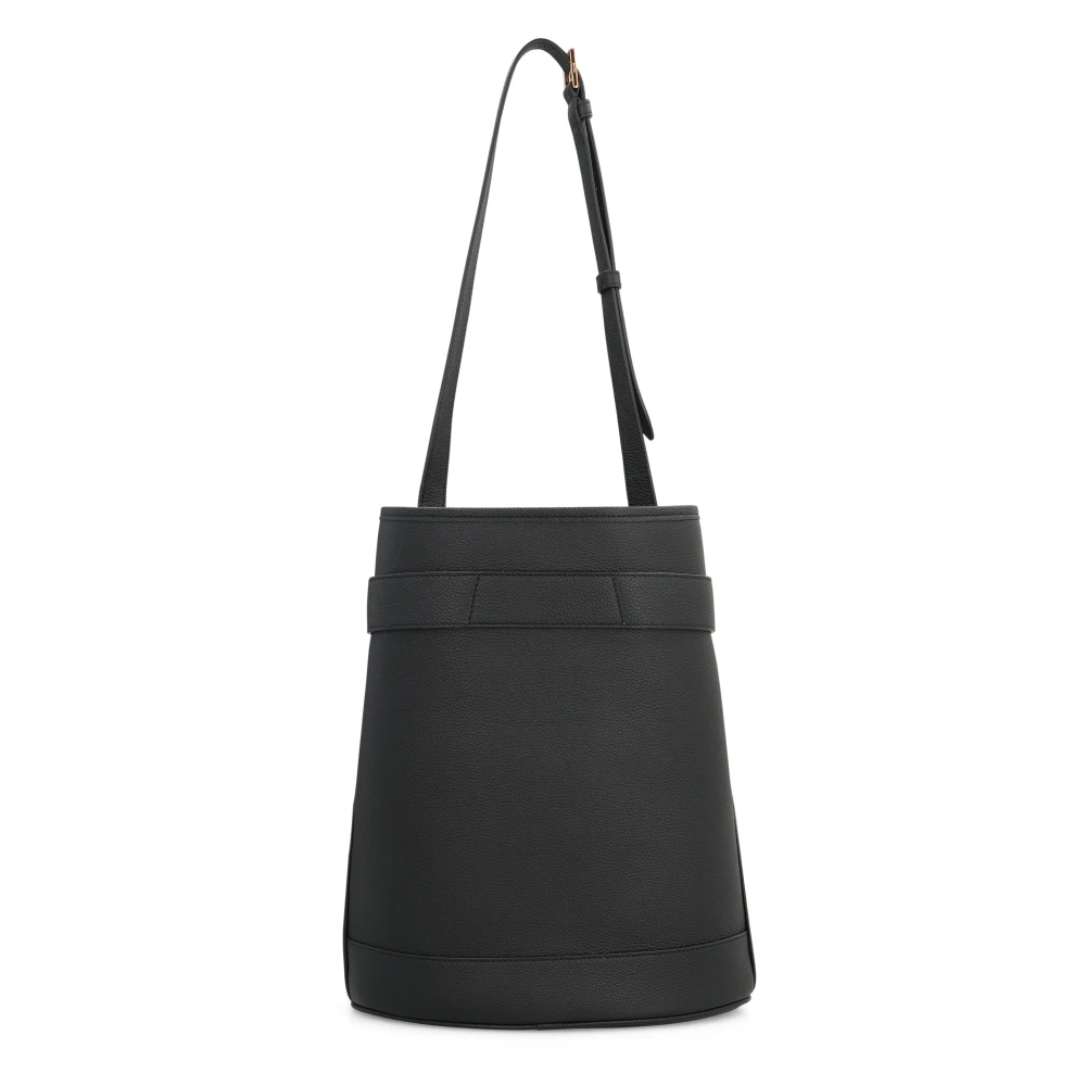 Tom Ford Leren emmer tas met verstelbare band Black Dames