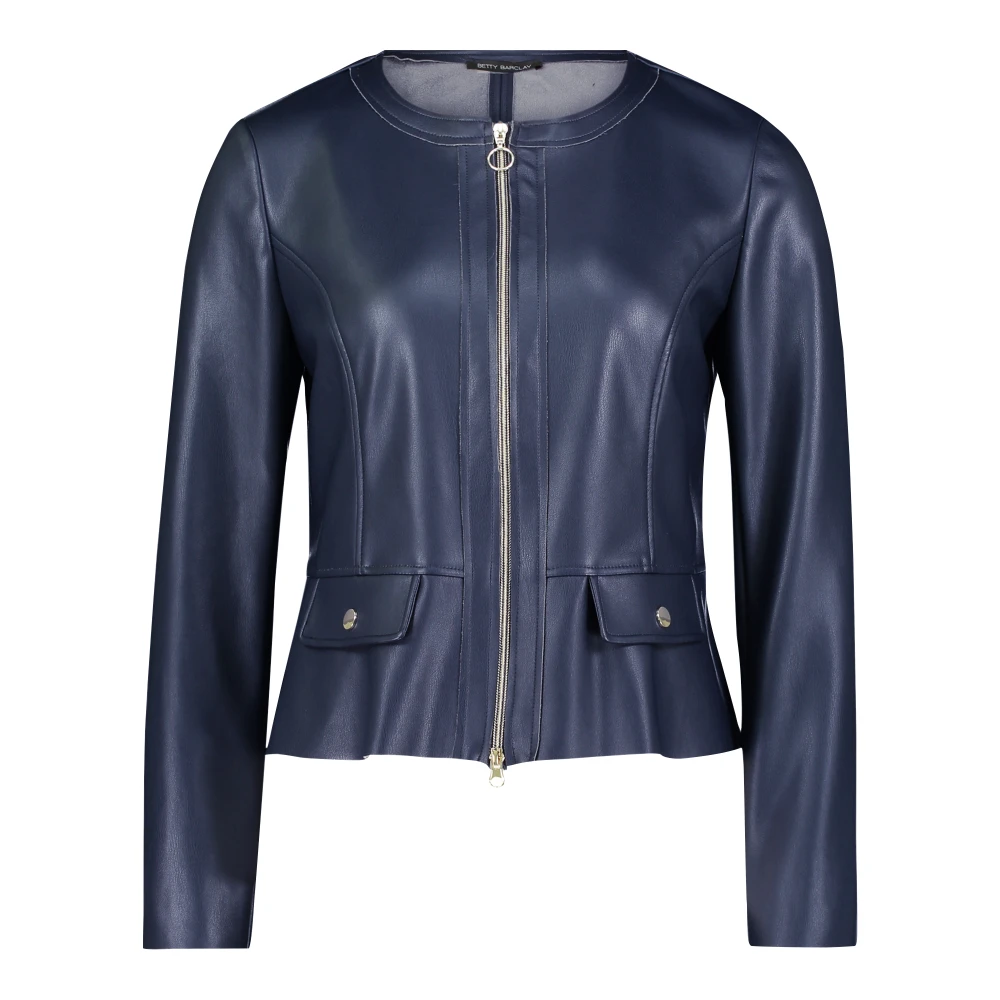 Betty Barclay Korte blazer met rits Blue Dames