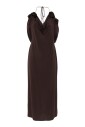 robe-midi-florale-marron