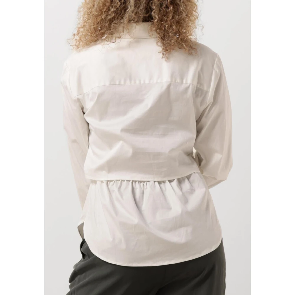 Modström Elegante Lange Blouse White Dames