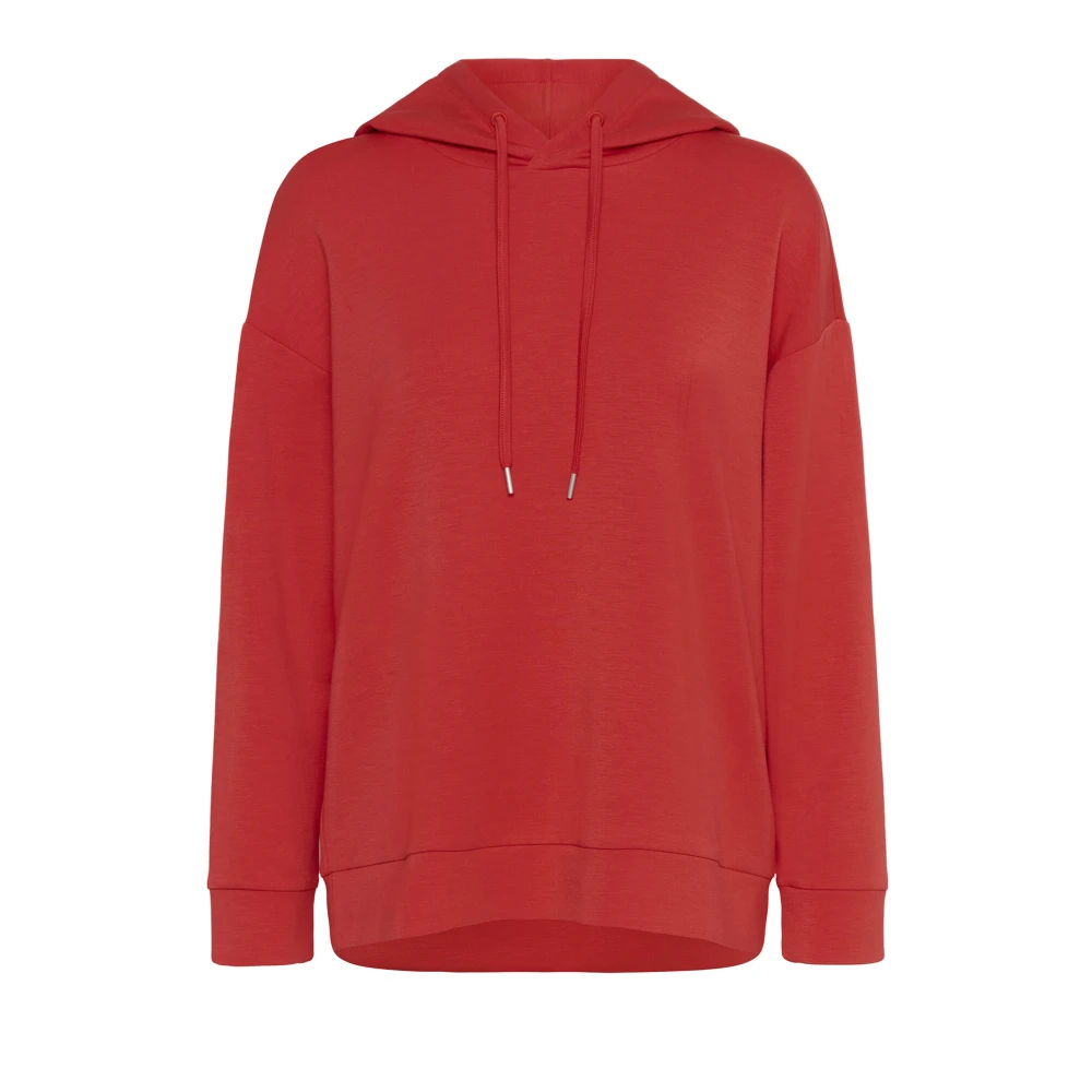 InWear Zachte Hoodie Sweatshirt Scarlet Red Dames