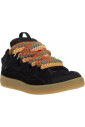 sneakers-femme-cuir-noir-multicolore