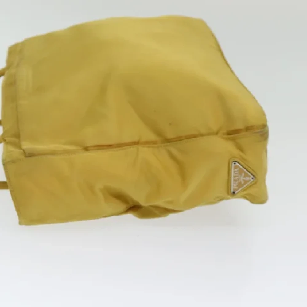 Prada Vintage Pre-owned Fabric totes Yellow Dames
