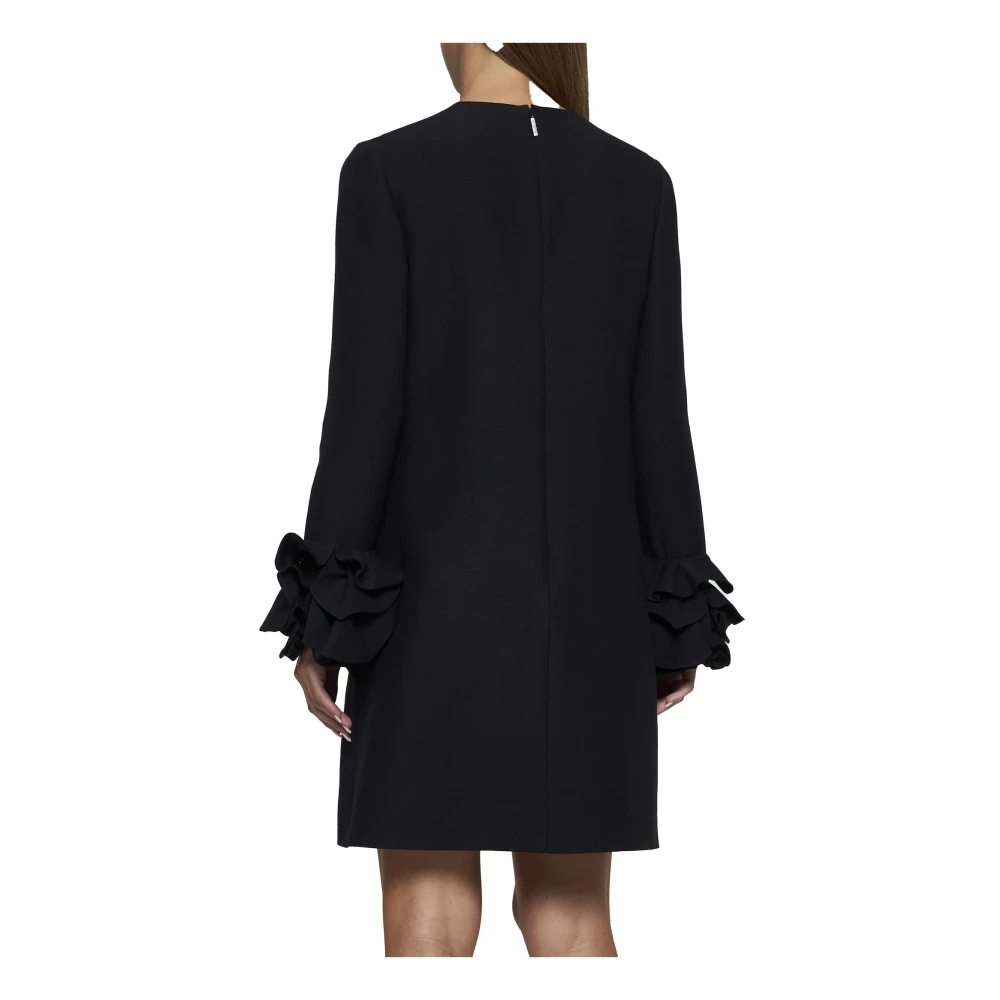 Valentino Zwarte Couture Jurk met Volants Black Dames