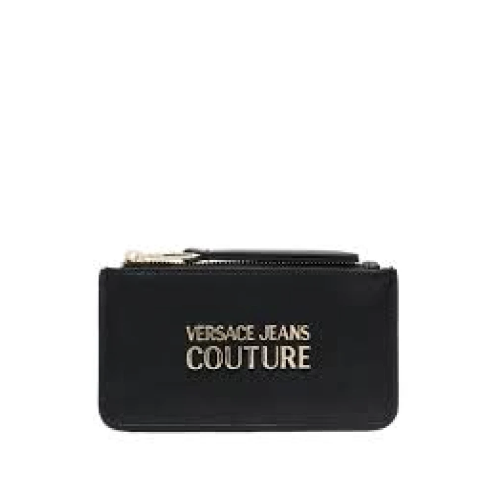Versace Jeans Couture Logo Lettering Pasjeshouder Black Dames