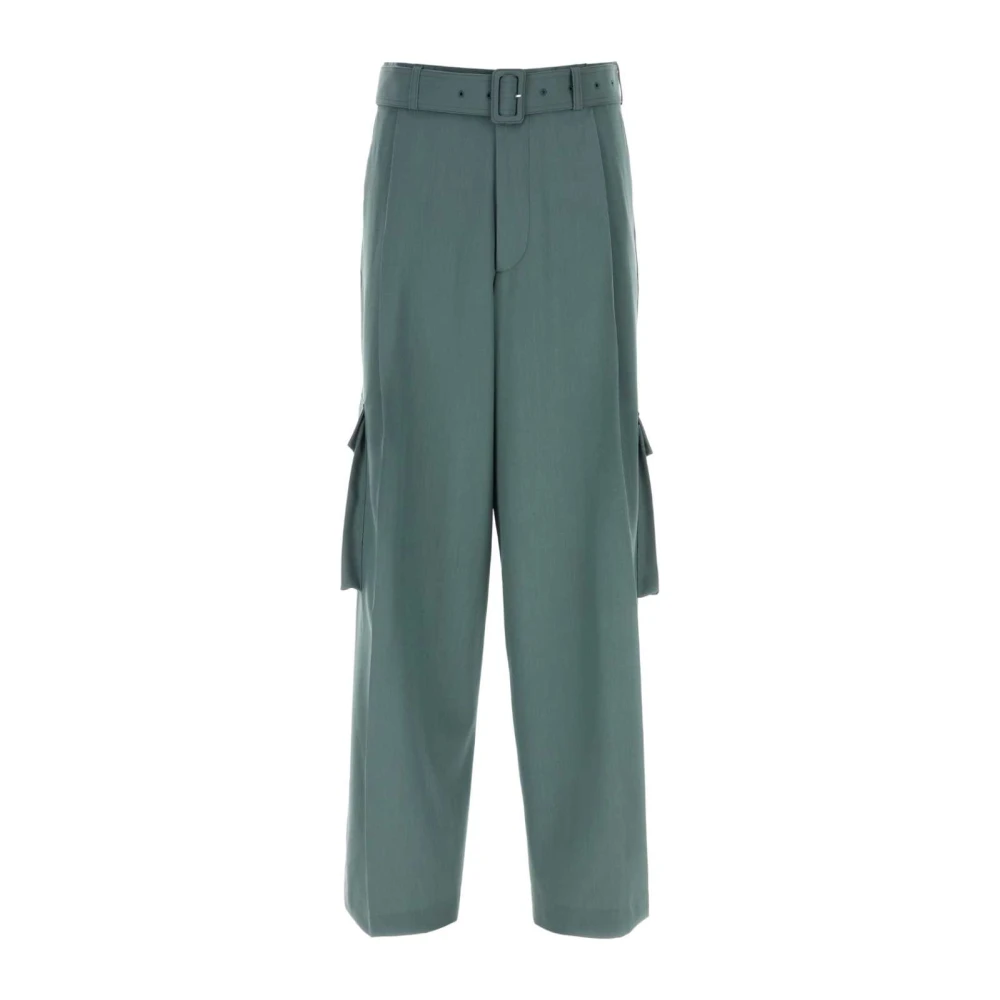 Dries Van Noten Stijlvolle broek voor mannen Green Heren