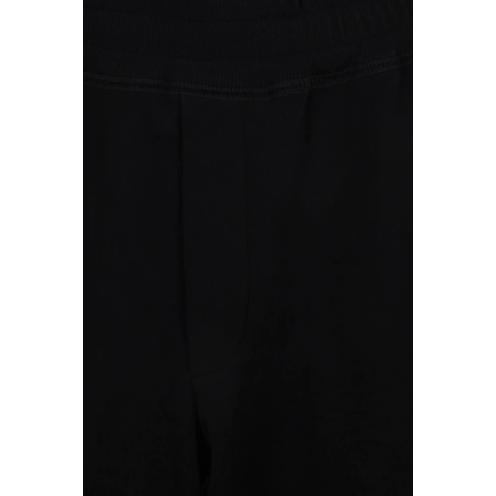 Craig Green Zwarte biologisch katoenen joggingbroek met elastische tailleband Black Heren