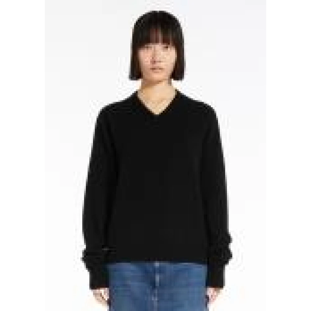 SPORTMAX Harald V-Hals Trui Black Dames