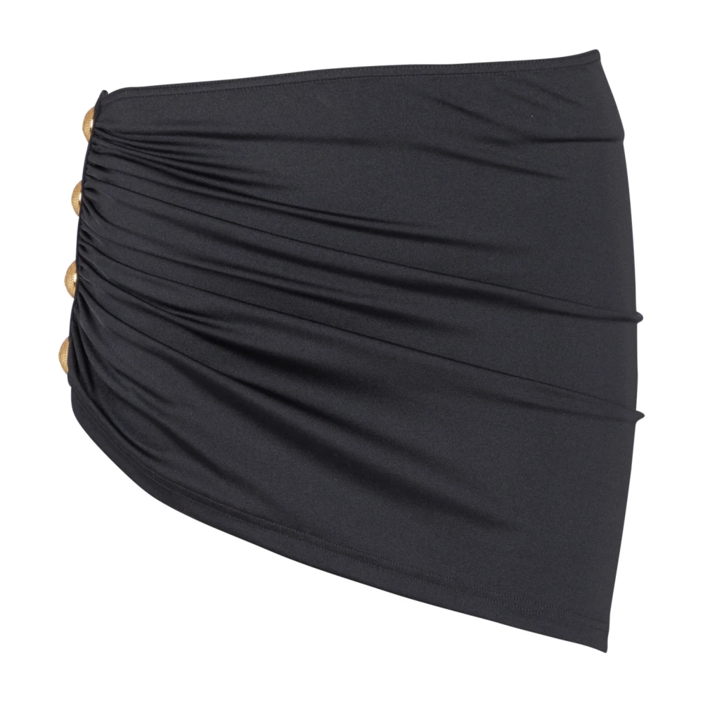 Balmain Gedrapeerde knoop sarong Black Dames