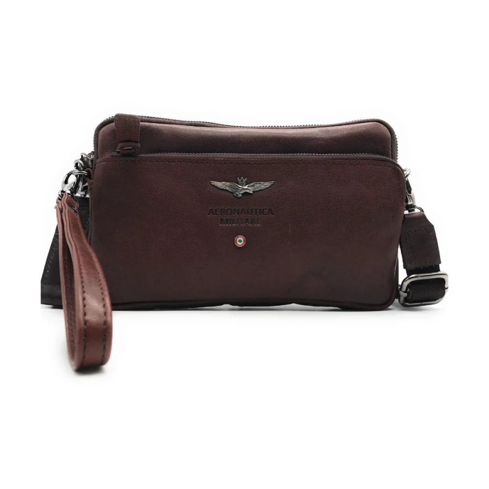 Aeronautica militare Vintage Clutch Am-356 Brown Heren