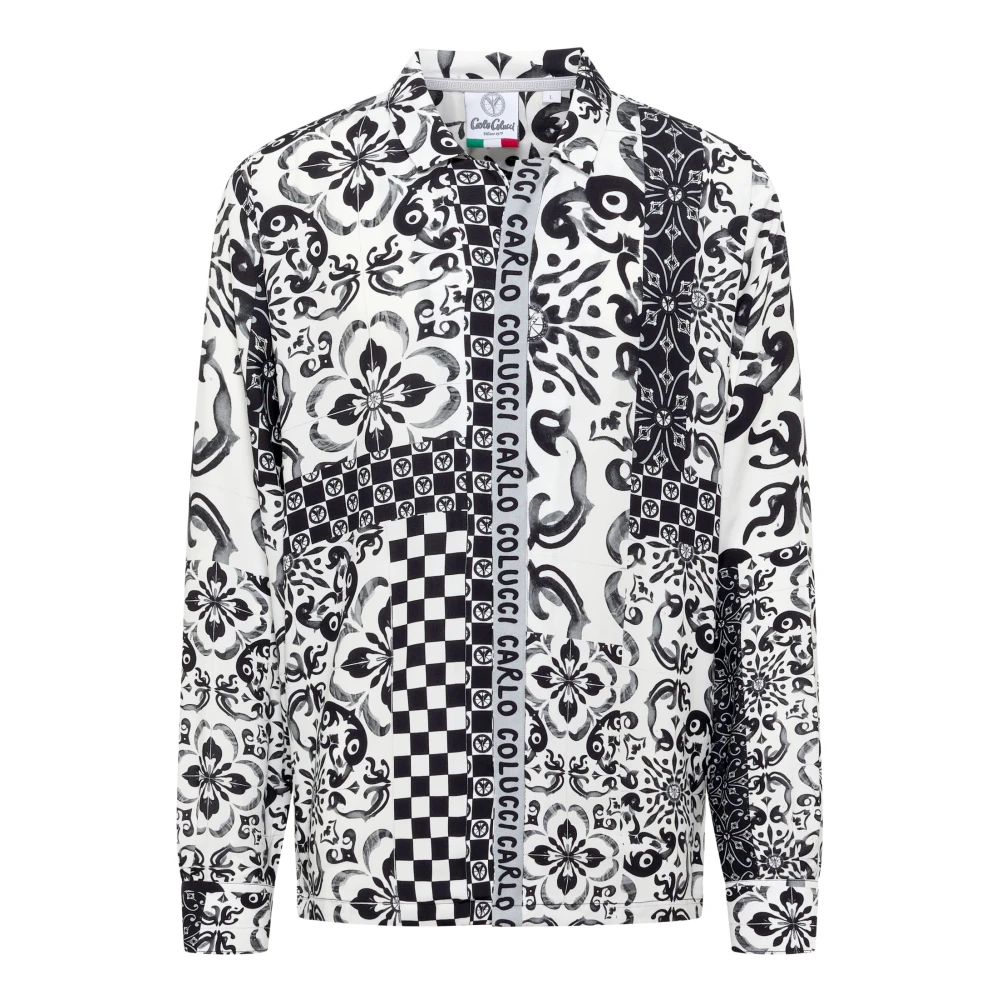Carlo Colucci Men's Black Blouses & Shirts - Casual Shirts - L - Shirts