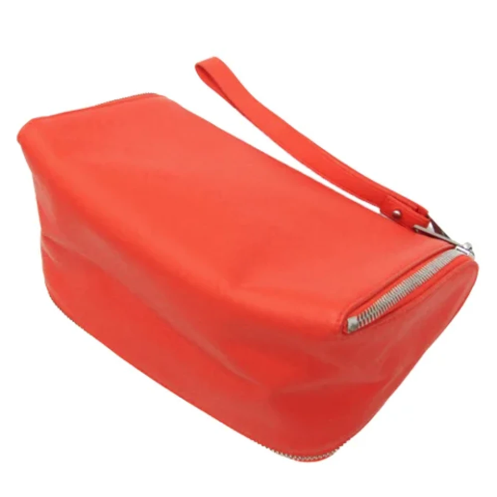 Bottega Veneta Vintage Pre-owned Leather clutches Red Dames