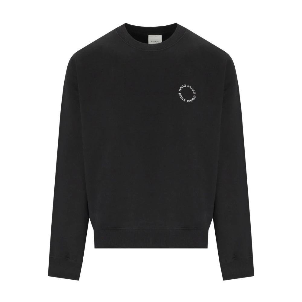 Daily Paper Zwarte Orbit Sweatshirt met Logo Black Heren